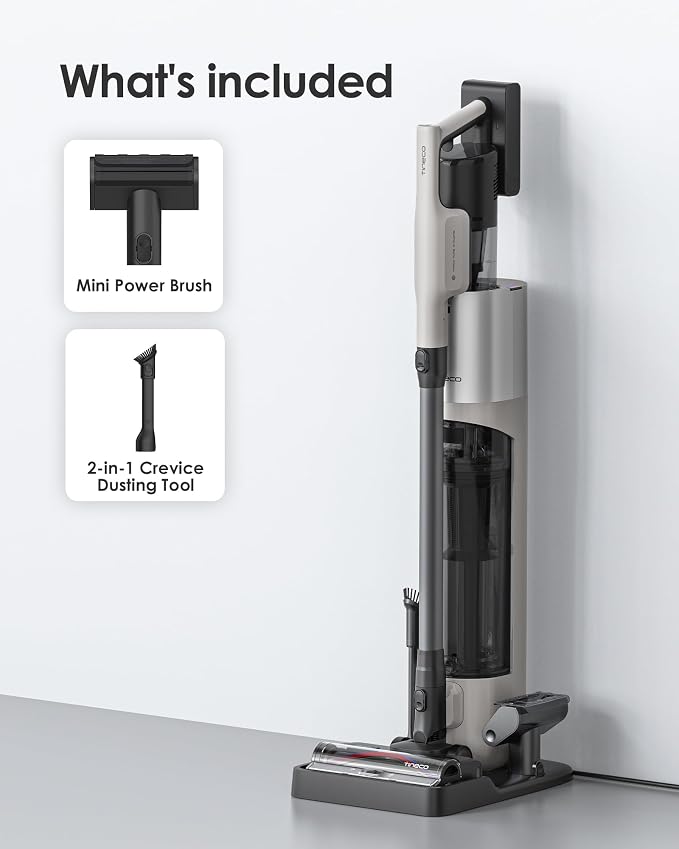 Pure ONE Station 5 Pro Cordless Vacuum, Automatic Dust Collection, Full-Path Self-Cleaning, ZeroTangle Brush, Up to 100