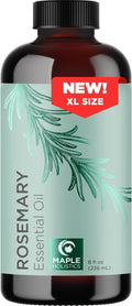Pure Rosemary Essential Oil Bulk Size - Undiluted Rosemary Oil for Hair Skin and Nails and Refreshing Aromatherapy Oil for