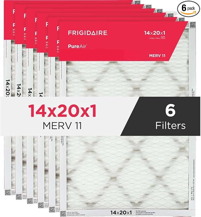 PureAir® 14x20x1 MERV 11 HVAC Air Filter - 6 PK