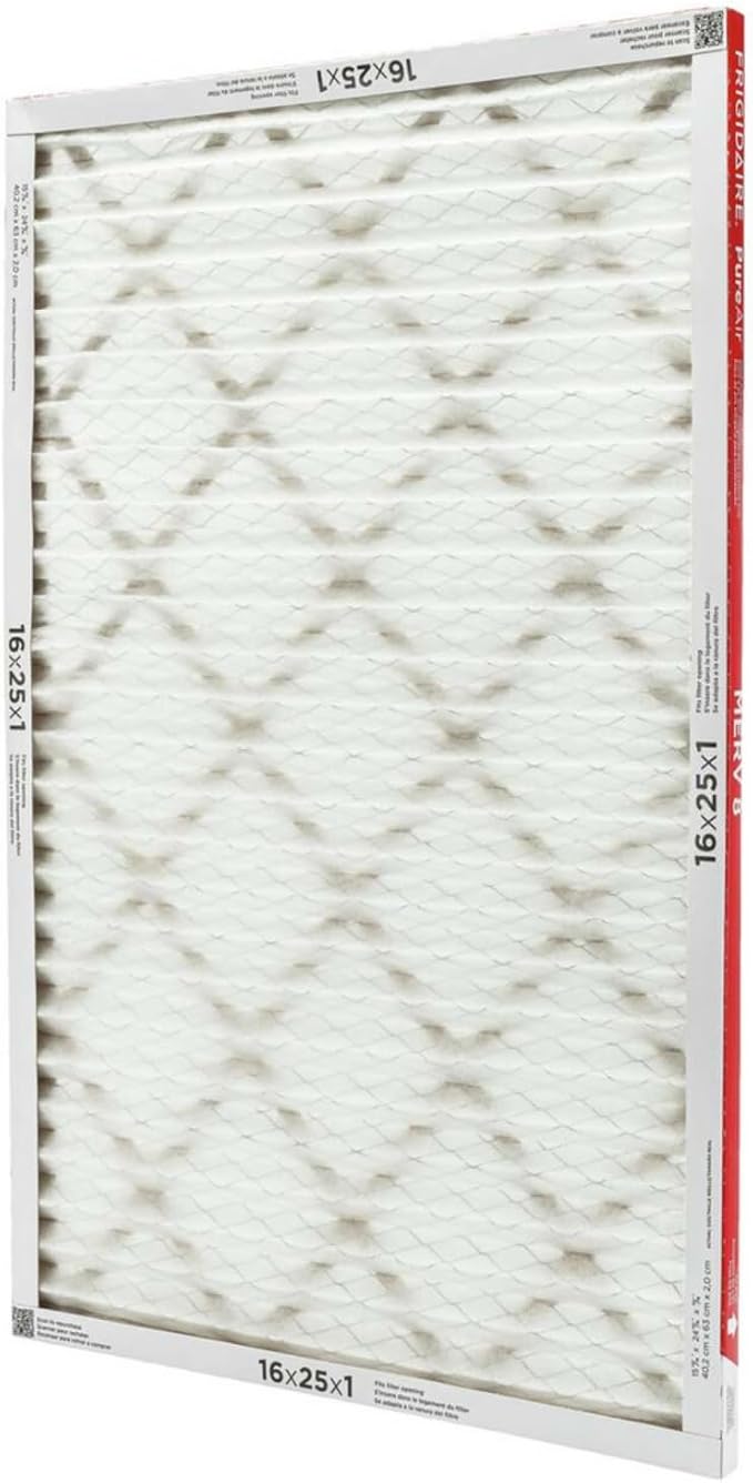 PureAir® 16" x 25" x 1" MERV 8 Allergen Air Filter - 4 Pack, alternate product view 2