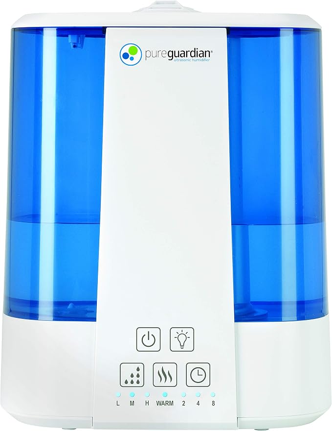 Top Fill Warm and Cool Mist Ultrasonic Humidifier, 560 Sq. Ft., 2 Gallon Tank, 100 Hour Runtime on Low