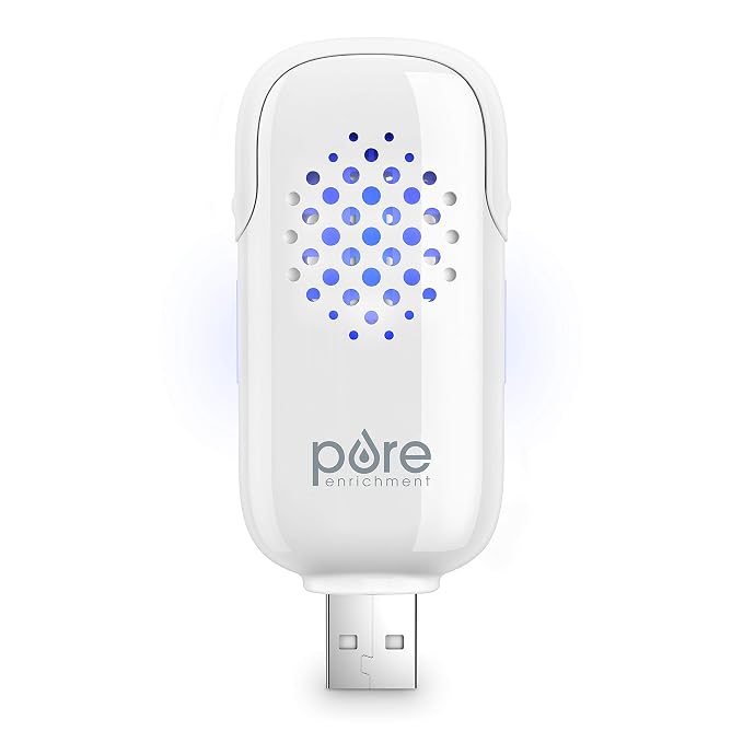PureSpa USB Personal Aroma Diffuser - Portable, BPA-Free Essential Oil Diffuser with 3 Aromatherapy Refill Pads, product