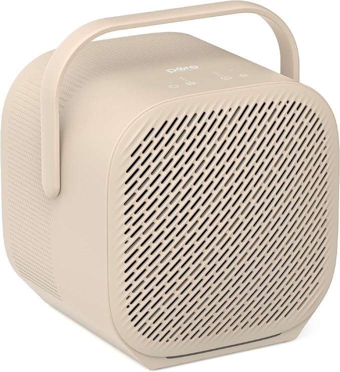 PureZone DUO Tabletop Air Purifier – True HEPA, Dual Direction Airflow, 3-Stage Filtration Captures Dust, Smoke, Odors
