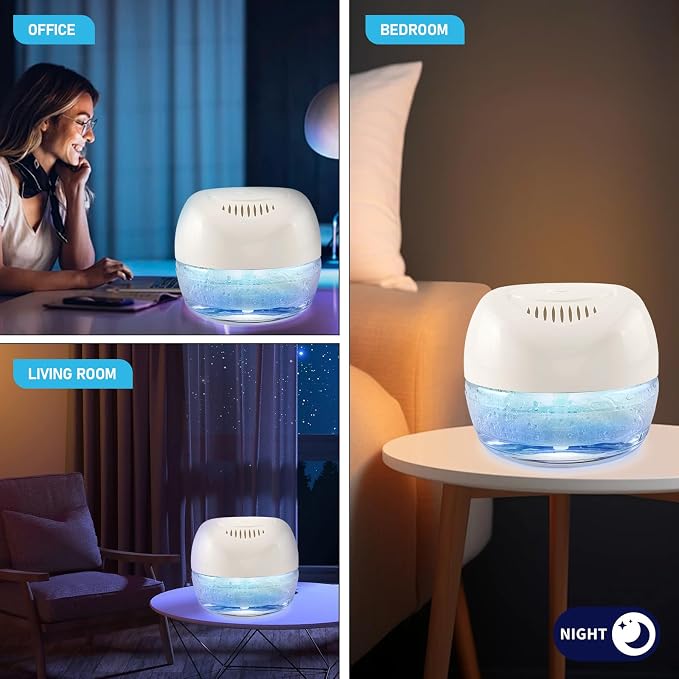 Purifier Air Washer, Air Fresher Aroma Diffuser for Home, Office, Air Purifier with Night Light (White), alternate product