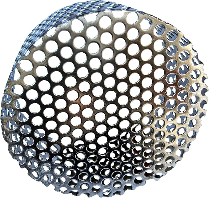 PVC Termination Cap Vent Cover, Stainless Steel Mesh Screen Vent Cover Slot for 4.24" to 4.34" ID Furnace and Roof Vent Pipe
