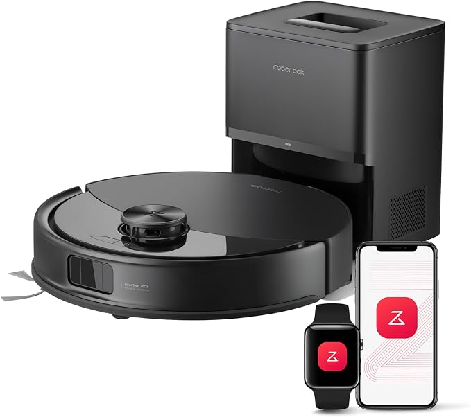 Q10 S5+ Robot Vacuum and Mop, 10,000Pa Suction, Upgraded from Q8 max+, 70 Days Self-Emptying, Obstacle Avoidance, Sonic