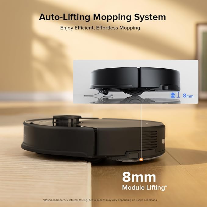 Q10 S5 Robot Vacuum and Mop Cleaner, 10000Pa HyperForce Suction, Dual Anti-Tangle System, Auto-Lifting Mop, ReactiveTech