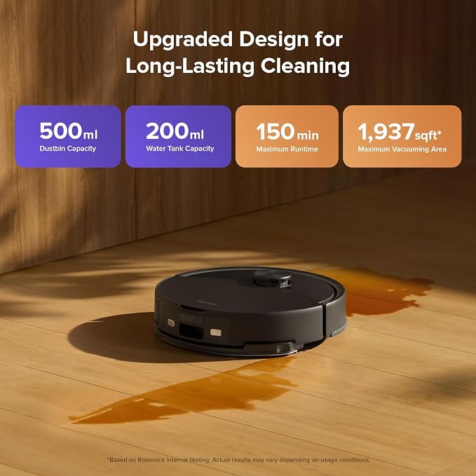 Q10 S5 Robot Vacuum and Mop Cleaner, 10000Pa HyperForce Suction, Dual Anti-Tangle System, Auto-Lifting Mop, ReactiveTech