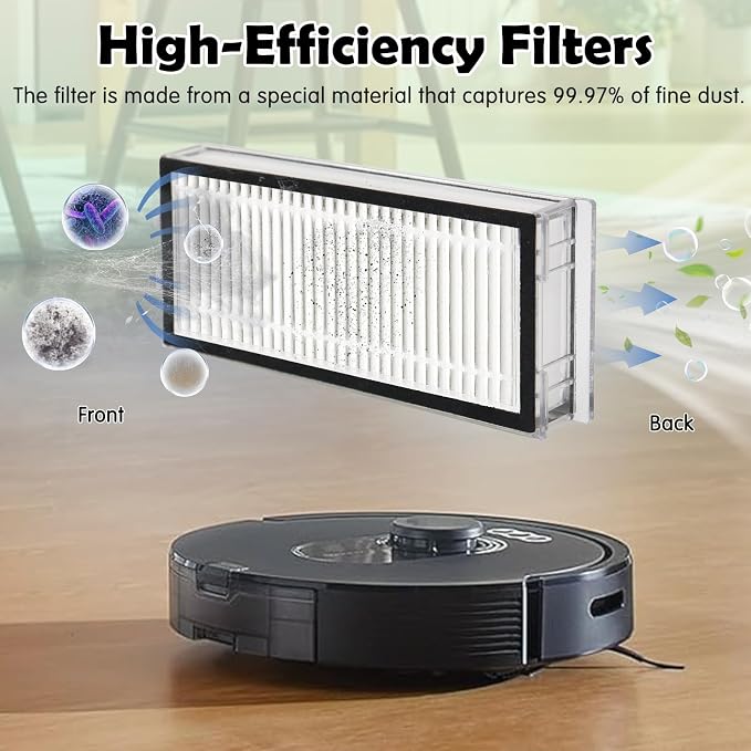 Q5 Max+ Accessories Replacement Parts Compatible with Q5 Max+, Q5 Pro+, Q8 Max+, Q5 DuoRoller+ Robot Vacuum