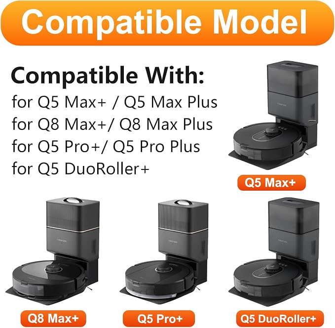 Q5 Max+ Accessories Replacement Parts for Q5 Max+ Plus / Q8 Max+ Plus / Q5 Pro+ / Q5 DuoRoller+ Accessory Kit 2 Main