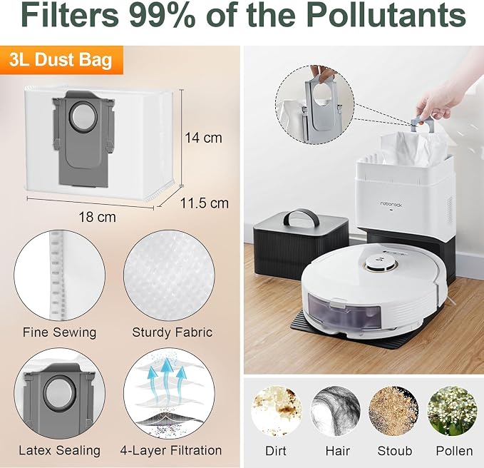 Q5 Max+ Accessories Replacement Parts for Q5 Max+ Plus / Q8 Max+ Plus / Q5 Pro+ / Q5 DuoRoller+ Accessory Kit 2 Main