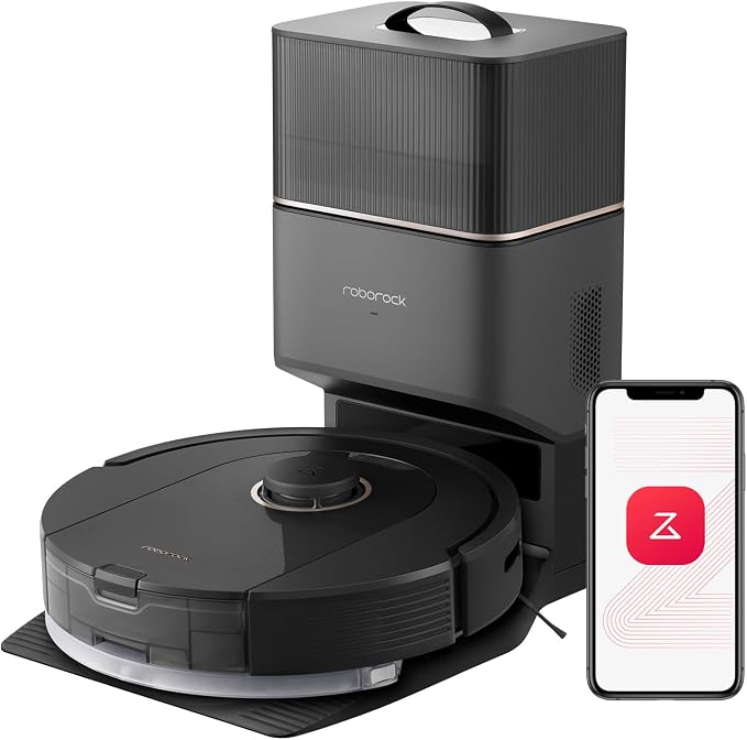 Q5 Pro+ Robot Vacuum and Mop, Self-Emptying, 5500 Pa Max Suction, DuoRoller Brush, Hands-Free Cleaning for up to 7 Weeks