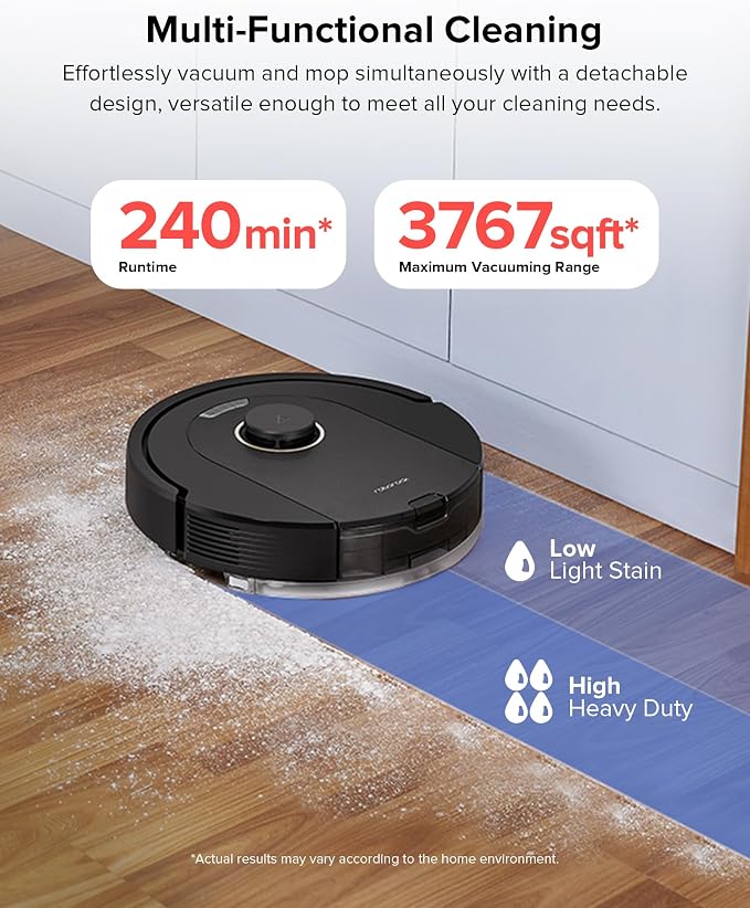 Q5 Pro+ Robot Vacuum and Mop, Self-Emptying, 5500 Pa Max Suction, DuoRoller Brush, Hands-Free Cleaning for up to 7 Weeks