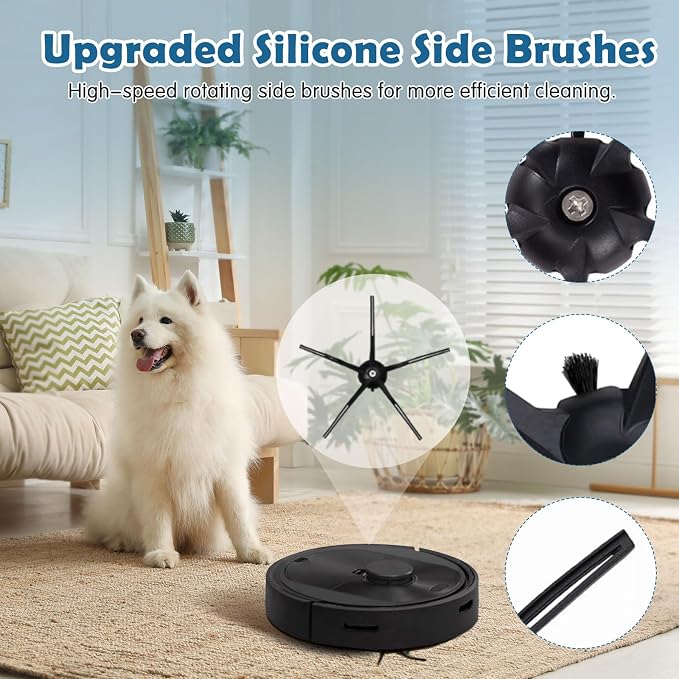 Q5 Replacement Accessories Kit Compatible with Q5 / Q5+ Plus(Not for Q5 Max / Q5 Pro) Robot Vacuum, 2 Main Brushes