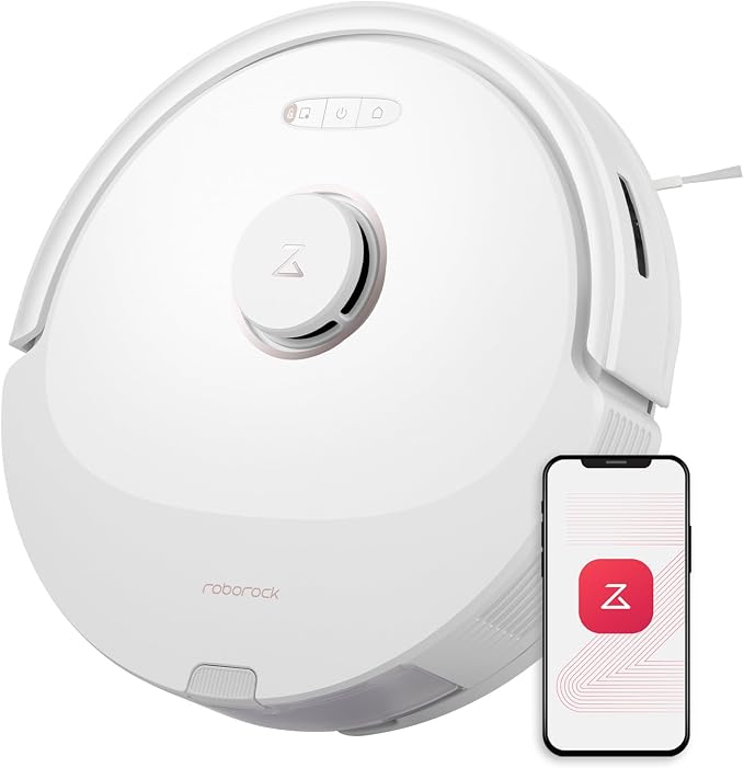 Q8 Max Robot Vacuum and Mop Cleaner, DuoRoller Brush, 5500Pa Strong Suction, Lidar Navigation, Obstacle Avoidance, White