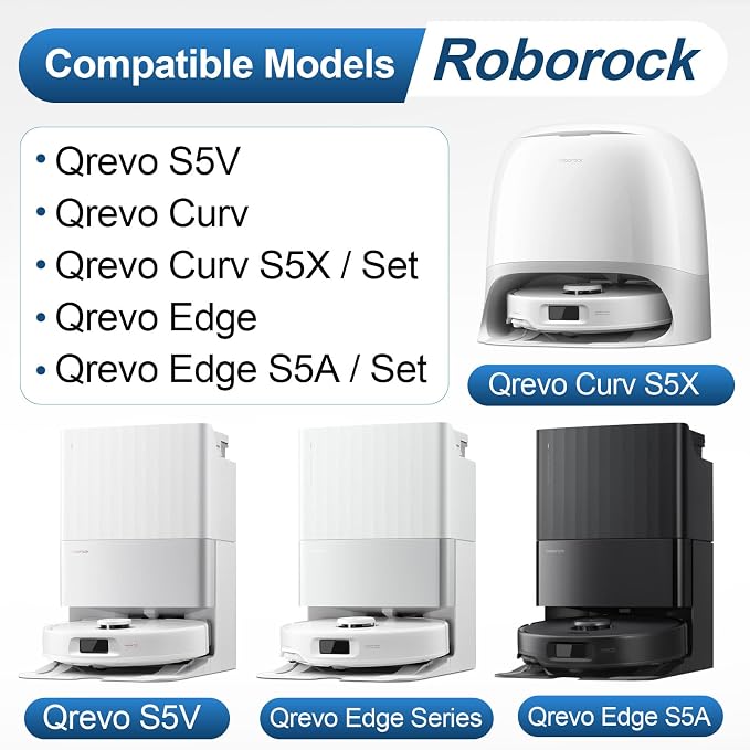 Qrevo S5V Accessories Replacement Parts for Qrevo Curv/Qrevo Curv S5X / Qrevo Edge/Qrevo Edge S5A Accessory Kit 2