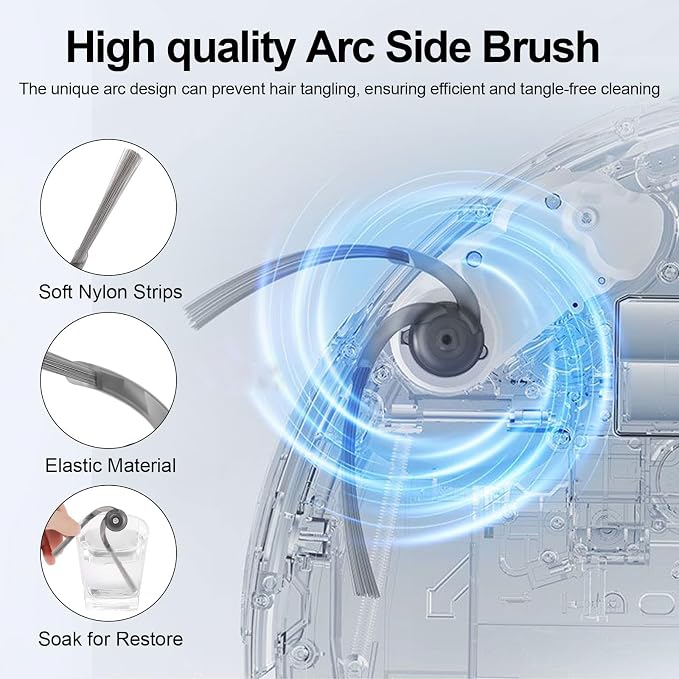 Qrevo S5V Accessories Replacement Parts for Qrevo Curv/Qrevo Curv S5X / Qrevo Edge/Qrevo Edge S5A Accessory Kit 2
