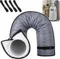 Quilting Air Conditioner Hose Cover, AC Insulated Hose Cover Wrap with 4 Adjustable Buckle Straps, Portable Air Conditioner