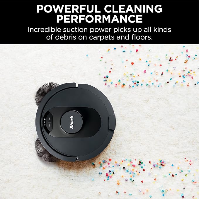 R-AV2501S HEPA Self-Empty Base, Bagless, 30-Day Capacity LIDAR Navigation Perfect for Pet Hair AI Robot Vacuum, Black
