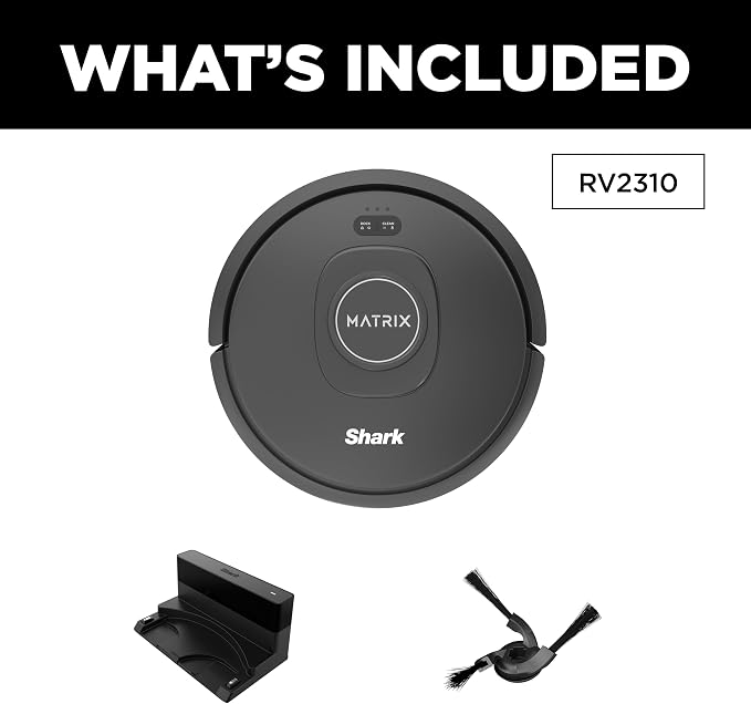 R-RV2310 Matrix Robot Vacuum for Carpets and Hardfloors with Self-Cleaning Brushroll and Precision Mapping - Certified