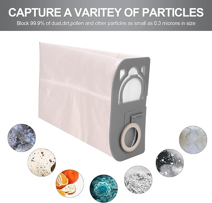 R25 Vacuum Bags Compatible with R25 Series R25S, R25D, R25P Upright Vacuums Cleaner - HEPA Replacement Bag - Part