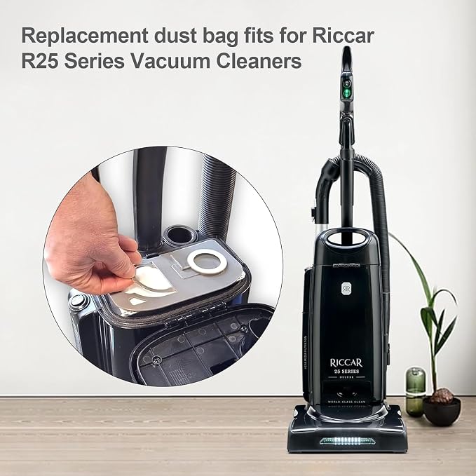 R25 Vacuum Bags Compatible with R25 Series R25S, R25D, R25P Upright Vacuums Cleaner - HEPA Replacement Bag - Part