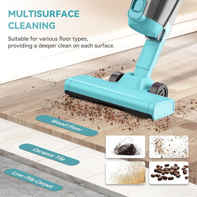 R6X Corded Stick Vacuum Cleaners for Home, 20Kpa Powerful Suction Stick Vacuum with 16Ft Cord, 2 in 1 Lightweight Vacuum