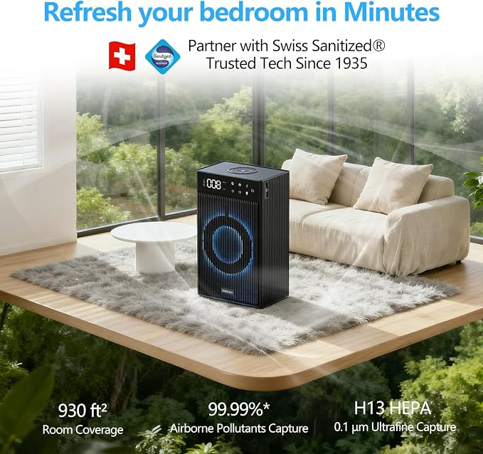 Rainbow Cube | World’s First 4-in-1 Space-saving Air Purifier with Bluetooth Speaker, alternate product view 5