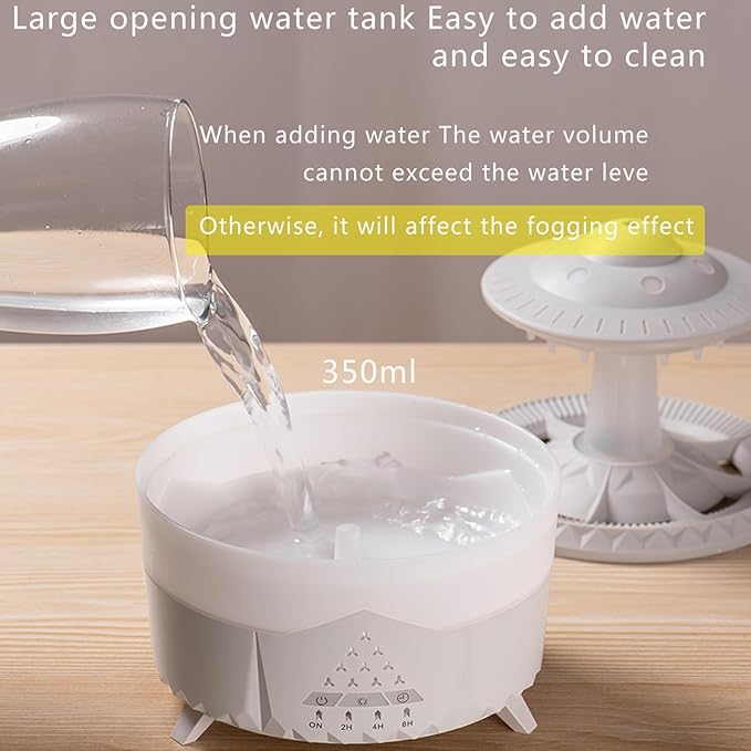Raindrop Humidifier for Bedroom Large Room -Air Humidifiers and Aromatherapy Diffuser,Ultrasonic humidifier,Quiet humidifier