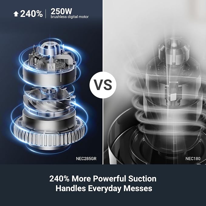 RapidClean Pro Cordless Vacuum Cleaner for Hard Floors, Lightweight Stick Vacuum LED Headlights, alternate product view 2
