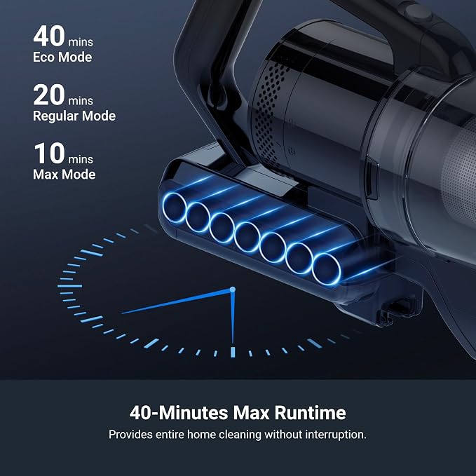 RapidClean Pro Cordless Vacuum Cleaner for Hard Floors, Lightweight Stick Vacuum LED Headlights, alternate product view 4