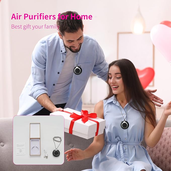 Rechargeable Ionizer Air Purifier, Wearable Air Purifier, Mini Necklace Air Purifier for Home, Kitchen, alternate product