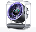 Rechargeable USB Desk Fan, Quiet Table Fan with Turbo Airflow, 100 Speeds, Digital Display, 90° Rotating, Small