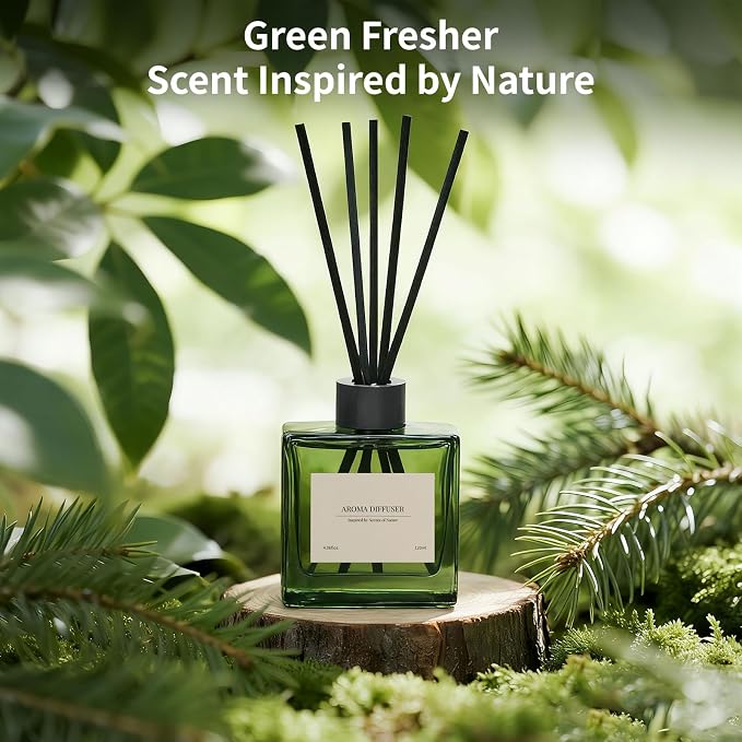 Reed Diffuser, 4 oz Citrus Grove Scent Diffuser with 10 Sticks, 90 Days Long Lasting Reed diffusers for Home, alternate