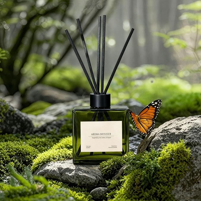 Reed Diffuser, 4 oz Earthy Sandalwood Scent Diffuser with 7 Sticks, Long Lasting Reed diffusers for Home, alternate product