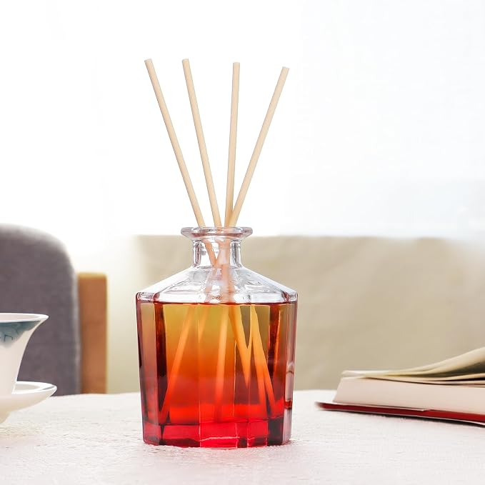 Reed Diffuser, 8.5 Oz(250ml) Jasmine Lily Bathroom Diffuser with 10 Sticks, alternate product view 4