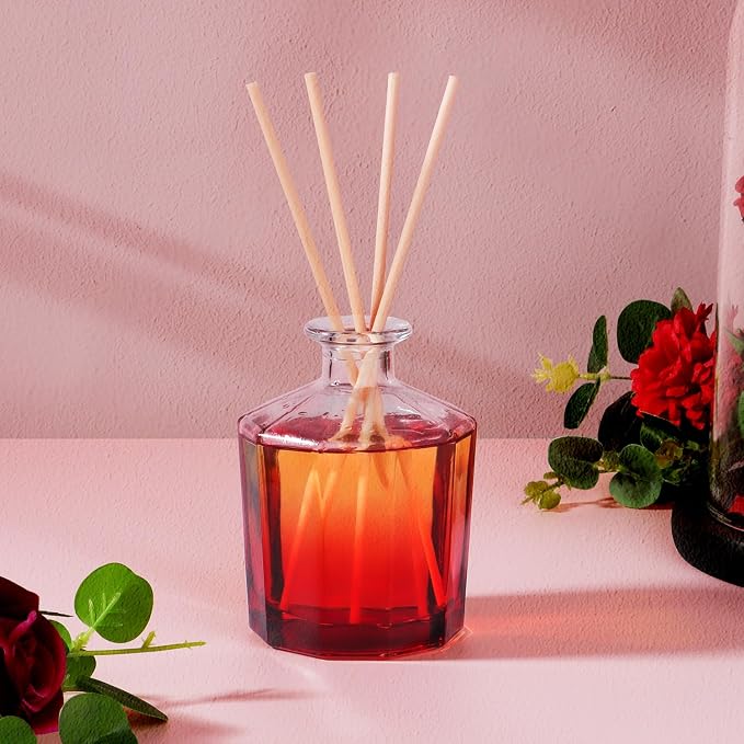 Reed Diffuser, 8.5 Oz(250ml) Jasmine Lily Bathroom Diffuser with 10 Sticks, alternate product view 5