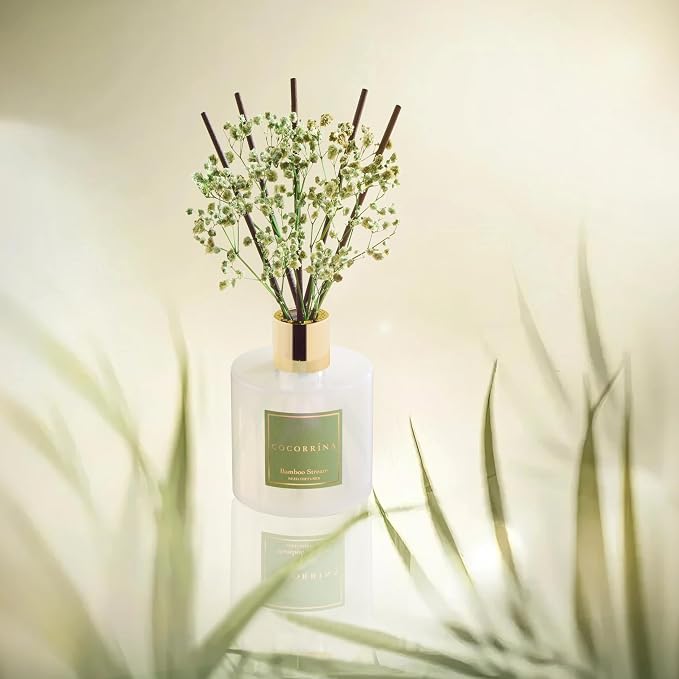 Reed Diffuser - Bamboo Stream Scented Diffuser with 8 Sticks Home Fragrance Reed Diffuser for Bathroom Shelf Decor, alternate