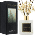 Reed Diffuser - Black Forest 17 Fl.oz Reed Diffuser with 8 Sticks Scented Diffuser with Preserved Flowers for Bathroom Home