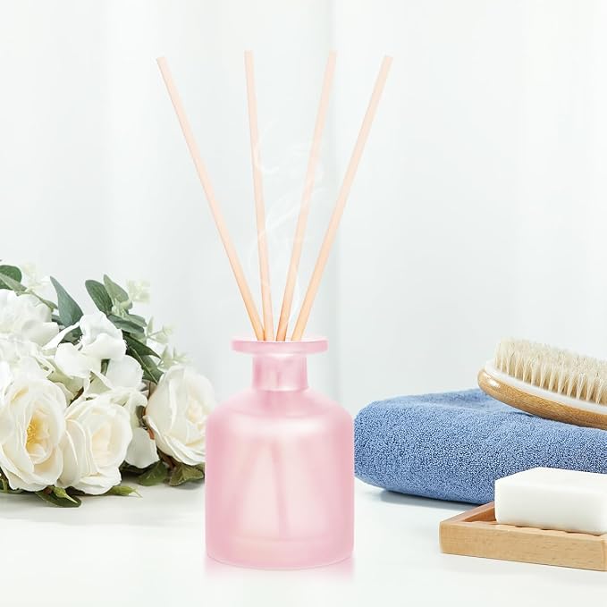 Reed Diffuser - BlackBerry Pineapple & Ebony Rose 3.38oz (100ml) 2 Packs Essential Oil Reed Diffuser Set with 16 Sticks