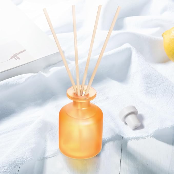 Reed Diffuser - Citrus 3.38oz (100ml) 1 Pack Essential Oil Reed Diffuser Set with 8 Sticks, Long Lasting Fragrance for Home