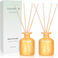 Reed Diffuser - Citrus 3.38oz (100ml) 2 Pack Essential Oil Reed Diffuser Set with 8 Sticks, Long Lasting Fragrance for Home
