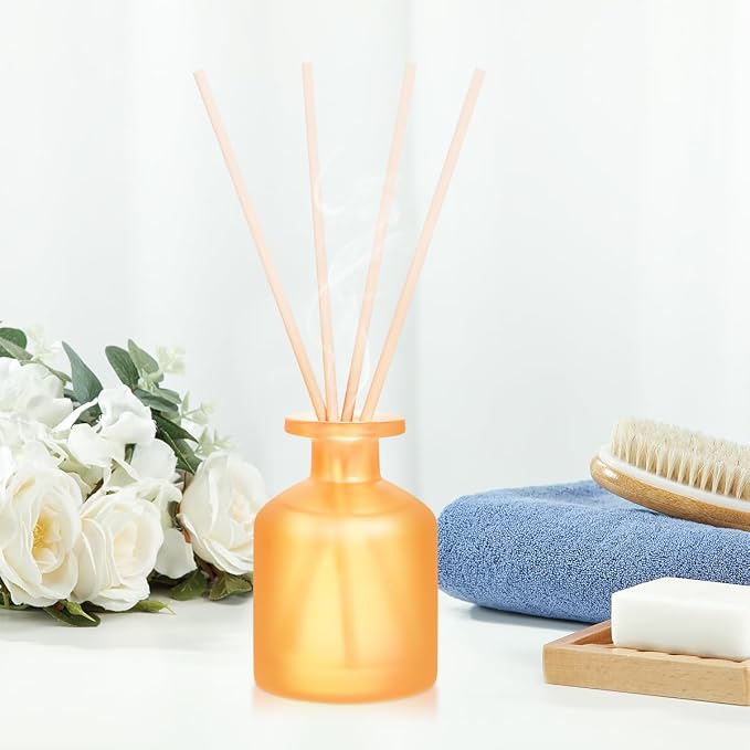 Reed Diffuser - Citrus 3.38oz (100ml) 2 Pack Essential Oil Reed Diffuser Set with 8 Sticks, Long Lasting Fragrance for Home