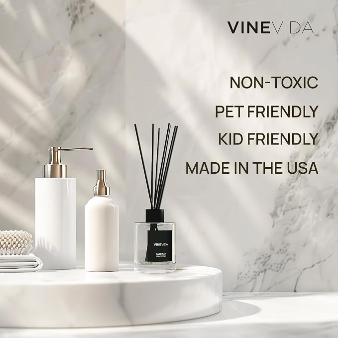 Reed Diffuser for Home & Bathroom | Long-Lasting Scent Sticks Set | Oil Stick Diffuser | Bathroom Scent - Room Fragrance No.