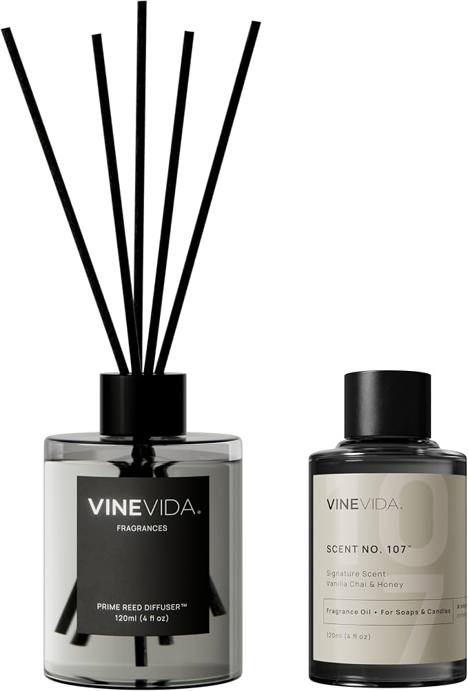 Reed Diffuser for Home & Bathroom | Long-Lasting Scent Sticks Set | Oil Stick Diffuser | Bathroom Scent - Room Fragrance No.