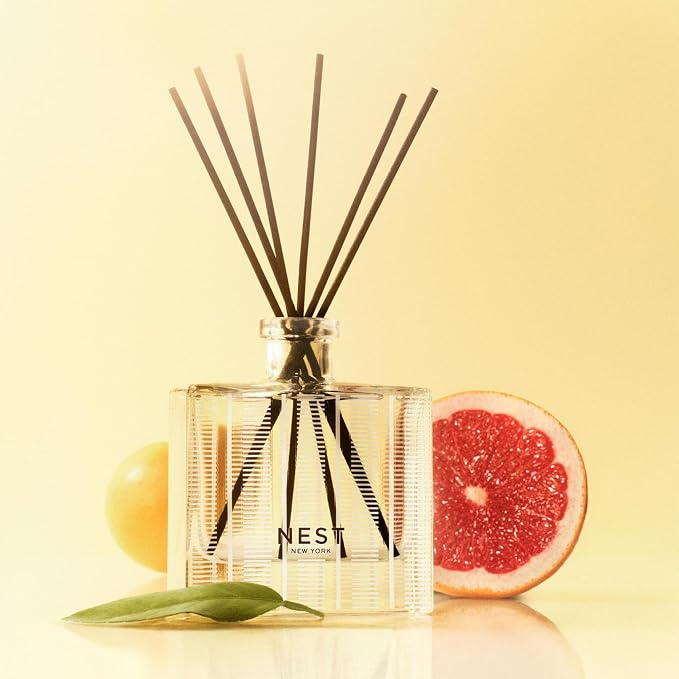 Reed Diffuser, Grapefruit - 5.9 fl oz - Fragrance for Up to 90 Days - Reusable, Refillable Glass Holder, alternate product