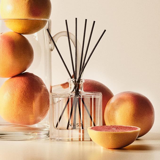 Reed Diffuser, Grapefruit - 5.9 fl oz - Fragrance for Up to 90 Days - Reusable, Refillable Glass Holder, alternate product