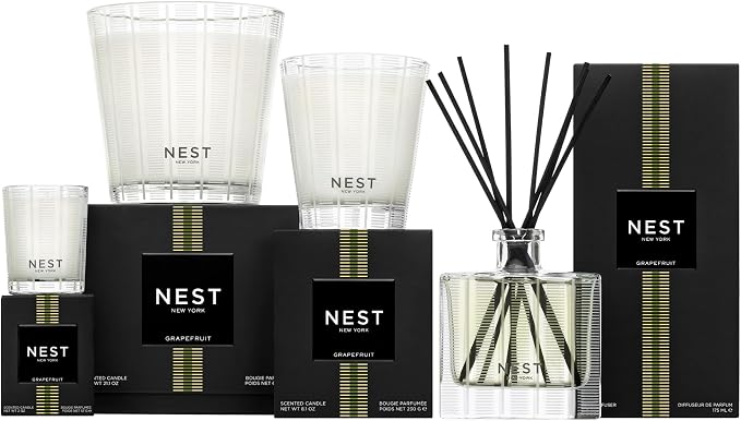 Reed Diffuser, Grapefruit - 5.9 fl oz - Fragrance for Up to 90 Days - Reusable, Refillable Glass Holder, alternate product