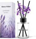 Reed Diffuser, Lavender Reed Oil Diffusers Set for Office Decor Bedroom Living Room Aromatherapy for Gift Idea & Stress