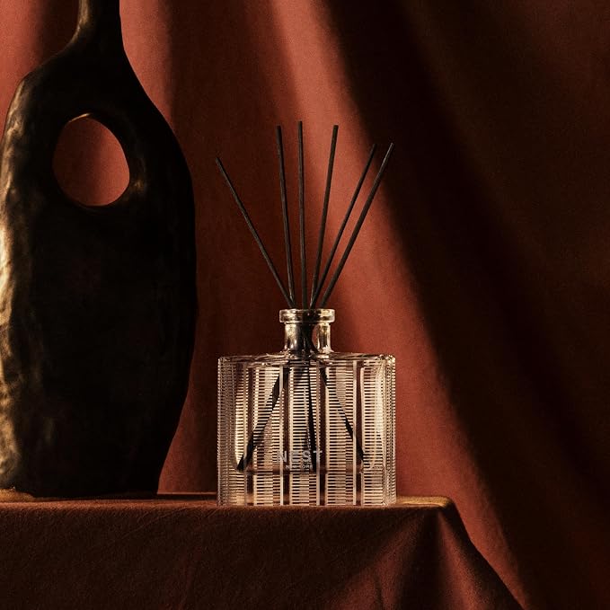 Reed Diffuser, Moroccan Amber - 5.9 fl oz - Fragrance for Up to 90 Days - Reusable, Refillable Glass Holder, alternate